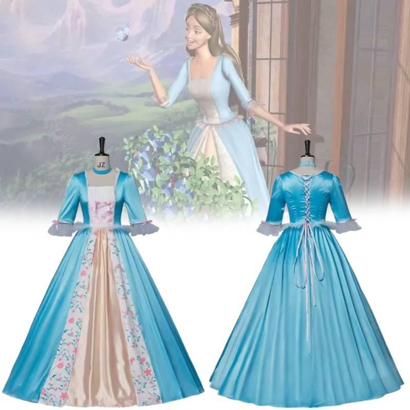 Barbie As The Princess And The Pauper Cosplay Dress With Polyester And Spandex For Halloween Costume