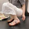Fashion Wedge French Sandals with Abnormity with 2025 New Summer Temperament Niche Strap Sandals