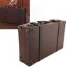 Wood Vintage Suitcase Brown Wooden Storage Box Multi-purpose Organizer  Home Organization