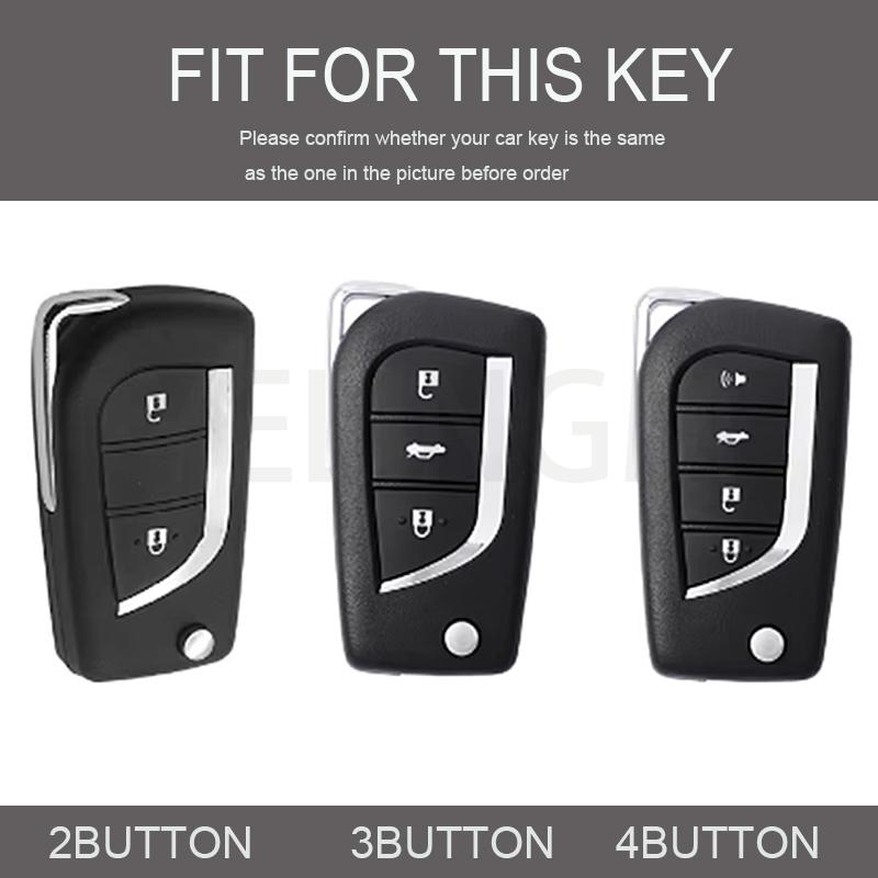 2/3/4 Buttons for Toyota Auris Corolla Reiz Avensis Verso Yaris Aygo Rav4 Scion TC IM TPU Car Key Case Cover Remote Shell Fob