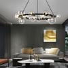 Nordic Modern Minimalist Magic Bean Art Glass Chandelier for Restaurant, Bedroom, or Showroom