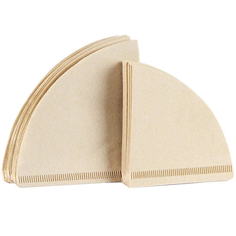 Filter Paper 01 02 V Shape Coffee Cup Filter Paper Barista Drip Coffee Filter Espresso Coffee Natural Paper Filter 40/100PCS