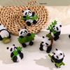 Cute 3D Panda & Bamboo Refrigerator Magnet - 1 Piece