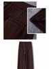 Fleece-Lined High-Waisted Slimming Pants - Women's Autumn/Winter Coffee Color