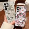 Oil Painting Flower Print Phone Case For Samsung Galaxy S26 S25 S24 S23 Ultra S22 Plus S24 S21 FE S25 Edge Clear TPU Soft Cover