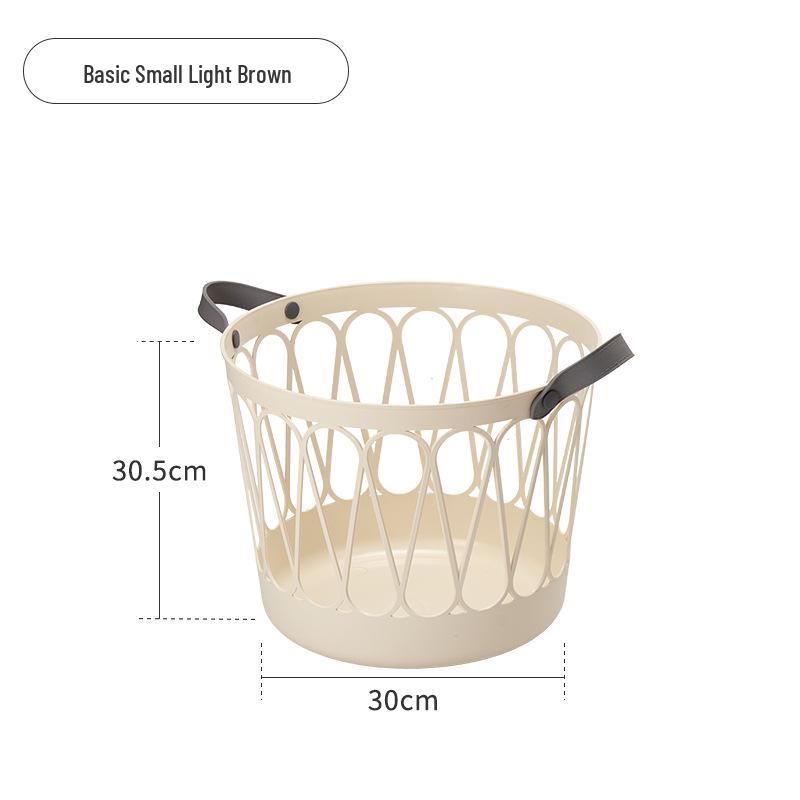 Movable Laundry Basket for Dirty Clothes - Household Bathroom Hamper