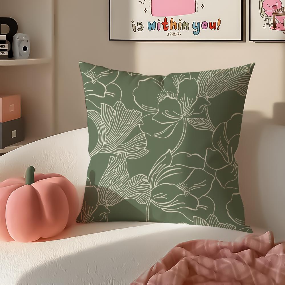 Colorful Trendy Art Printing Style Cushion Cover Pillowcase Short Plush Invisible zipper Room Sofa Cushion Cover