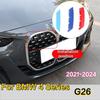 YLPO1 3D Car Front Grille Trim Strips Grill Cover For BMW 4 Series G26 2021 2022 2023 2024 M Stickers Accessories