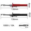 2Pcs Multimeter Test Leads Set Automotive Wire Piercing Probes Insulation Back Probes For 4Mm Banana Extended Test Cable