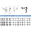4PCS SQP10S 16mm Diameter Ball Joint Rod End Bearing With M10x1.5 Thread Ball Rod End