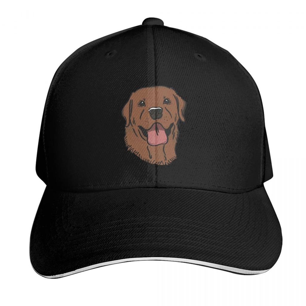 A Happy Fox Red Lab Baseball Cap Sun Caps Black Hat Baseball Cap Sunhat Baseball Unisex Womens