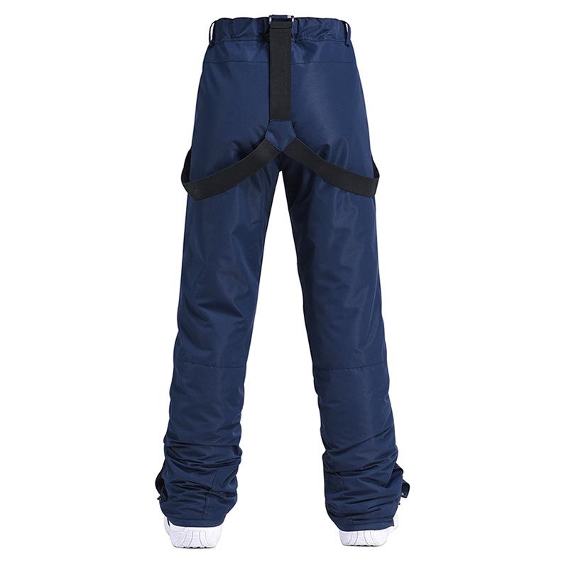 Men's and Women's Windproof Water-Repellent Winter Ski Bib Pants