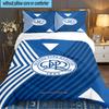 3PCS Queens Crest Football Bedding set,Ideal For1pc Duvet Cover And 2pcs Pillowcases Perfect for Christmas gift,Ideal for Bedroom, Dormitory