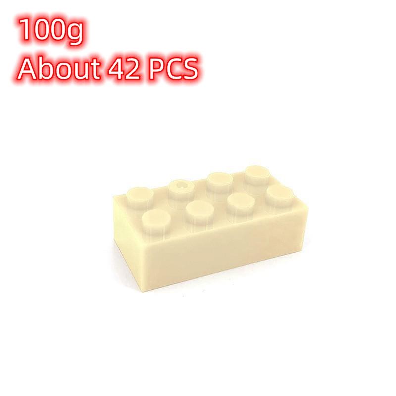 Bausteine im Großpack, 100 g, 42 Stück (4 x 2 Noppen), 16 Farben, kompatibel mit Kindern, DIY-Weihnachtsgeschenk, Unisex