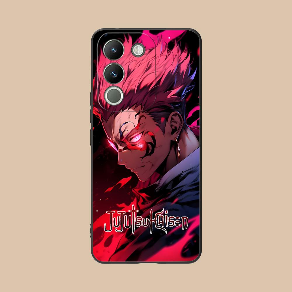Jujutsu Kaisen Sukuna Mobile Phone Case for VIVO V60 V50 V40 V30 V29 V27 V25 V23 Pro Lite 5G Colorful Printing Cover Smartphone
