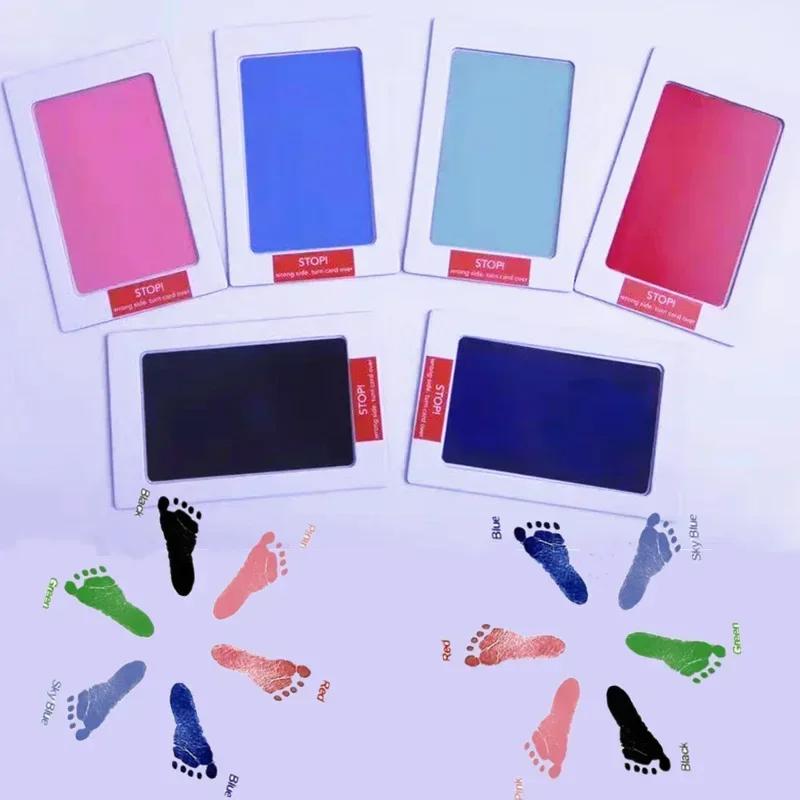 Dog Cat Footprint Pad Paw Print Ink Kit Pad Baby Handprint Stamp Safe Non-toxic Mess-free Printing DIY Easy Clean Pet Souvenir