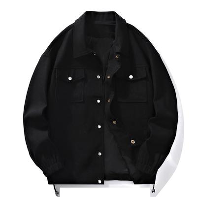 Trendy značková pracovní bunda pánská jarní a podzimní nová ležérní trenérská bunda pánská korejský styl hezký klopový top pánské oblečení