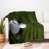 Golf Ball in Hole on Green Grass - Sports Photography PrintBlanket Flannel Throw Blanket for Sofa, Bed, Travel, Camping, Office, Couch, Chai