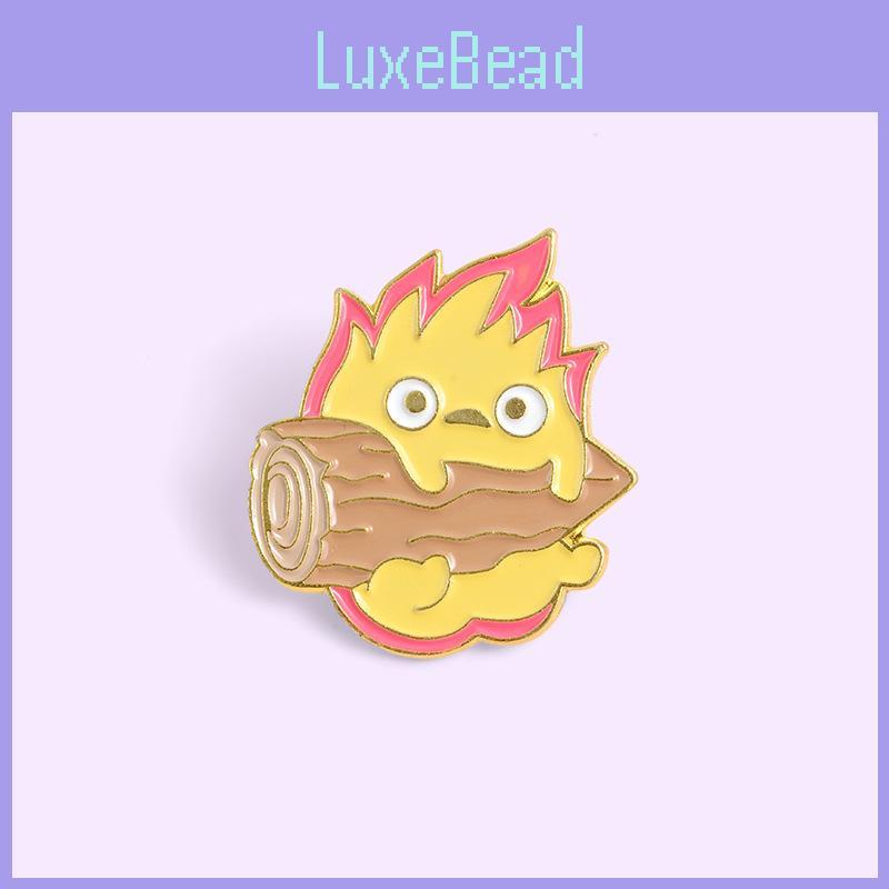 Creative Cartoon Flame Shaped Brooch Alloy Pin Adorable Unique Fashion Accessory For Men And Women