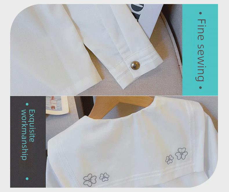 Mädchen Langarm JK Karorock Zweiteiliges Set - College-Stil