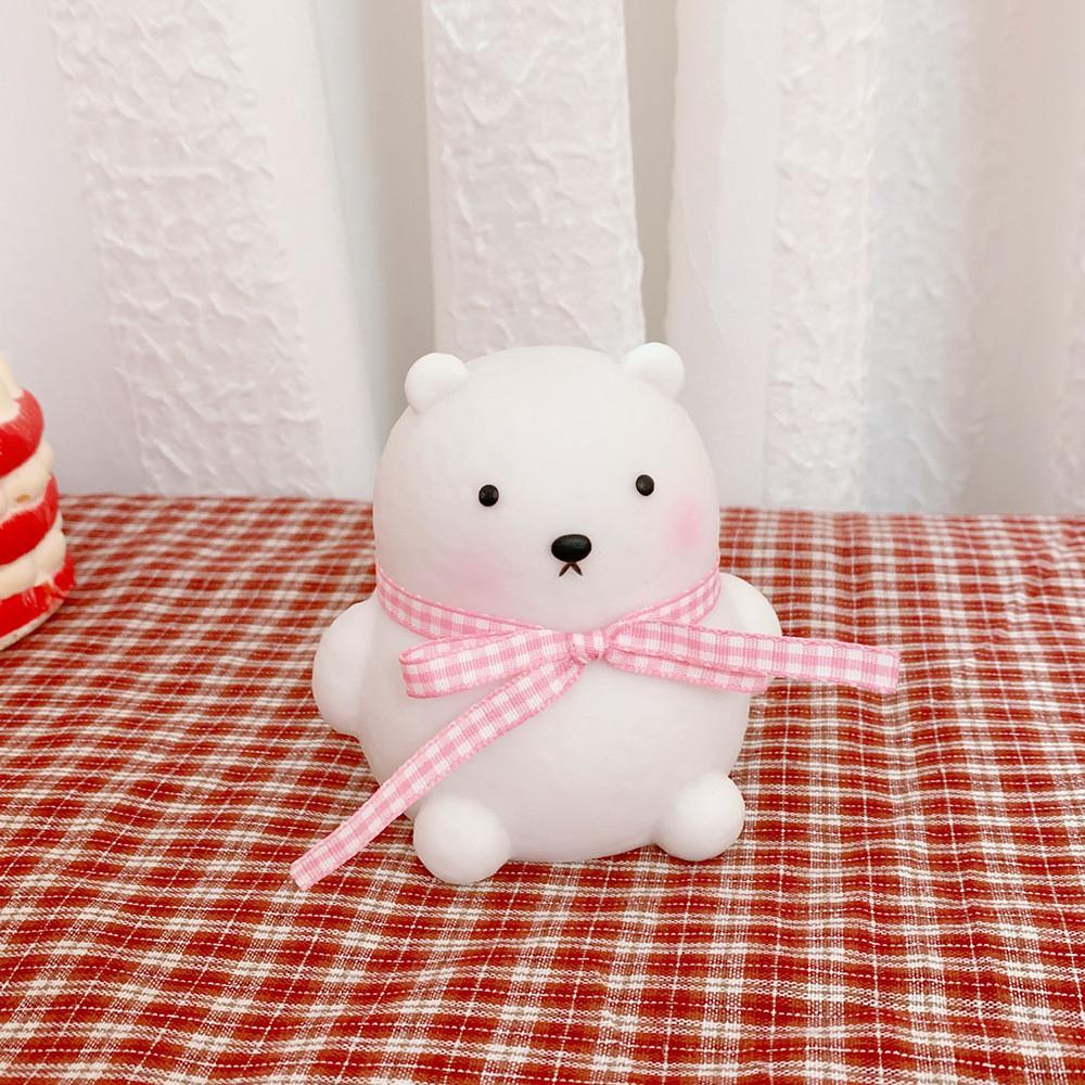 Lamp Battery Night Powered Twocolor Cartoon Cute Ribbon Bear Shaped Lights