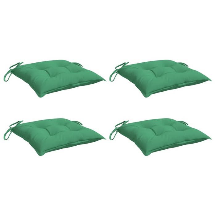 VidaXL Lot de 4 Coussins de Palette, Galette de Siège Imperméable, Coussin de Jardin, Décoration d'Extérieur Terrasse, Vert 361523