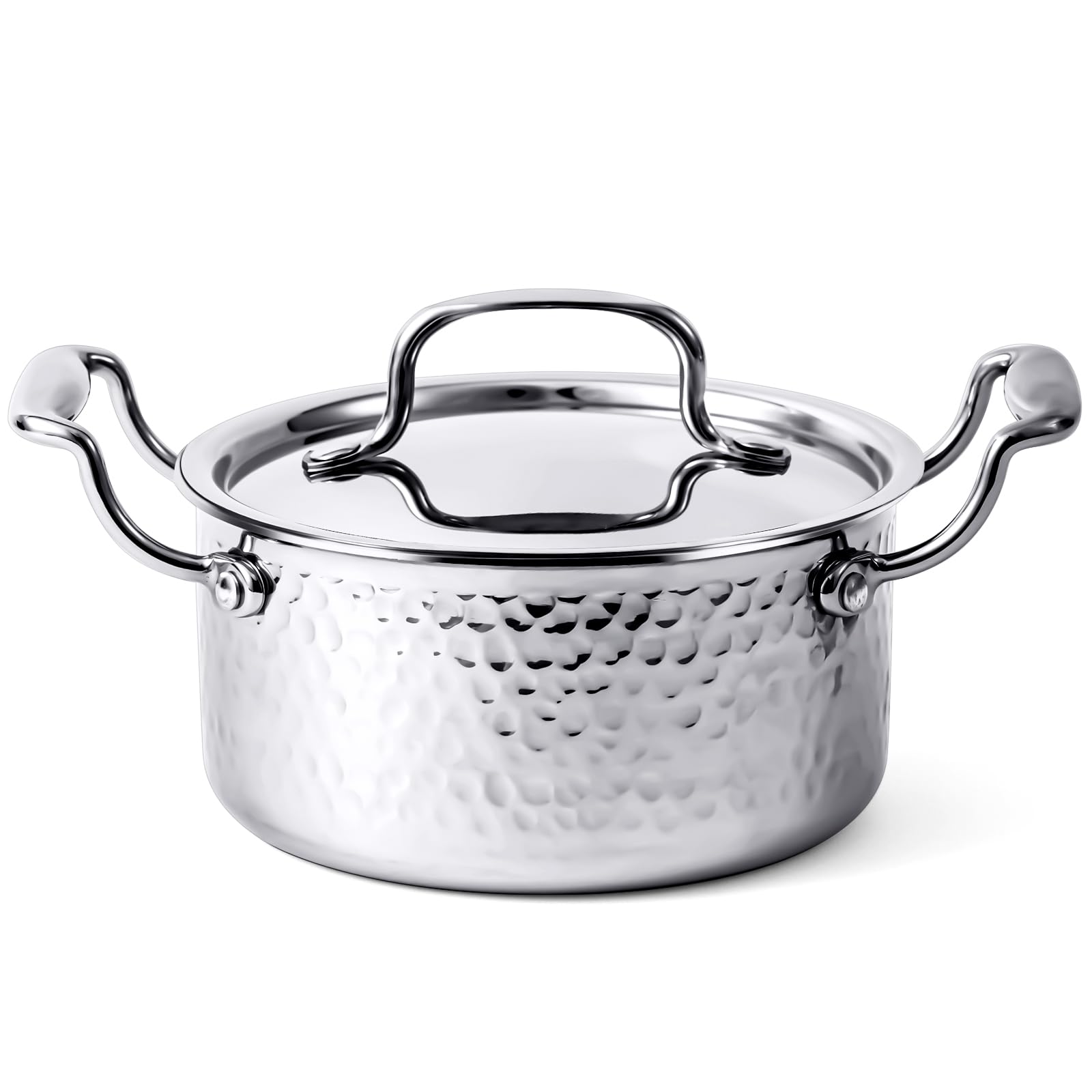 

Boryenty 16cm Deep Pot with Induction Gas Easy to Multifunctional Cookware for and More Lid, Compatible, Tabletop/Curry Pot, Compatible, Non-Stick,