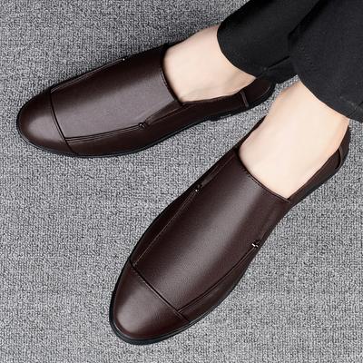 Erkek Lüks Hakiki Deri Ayakkabılar Moda Trendleri İş Ayakkabıları Erkek Rahat Yumuşak Tabanlı Ayakkabı Her Şeye Uyumlu Loafer Ayakkabılar