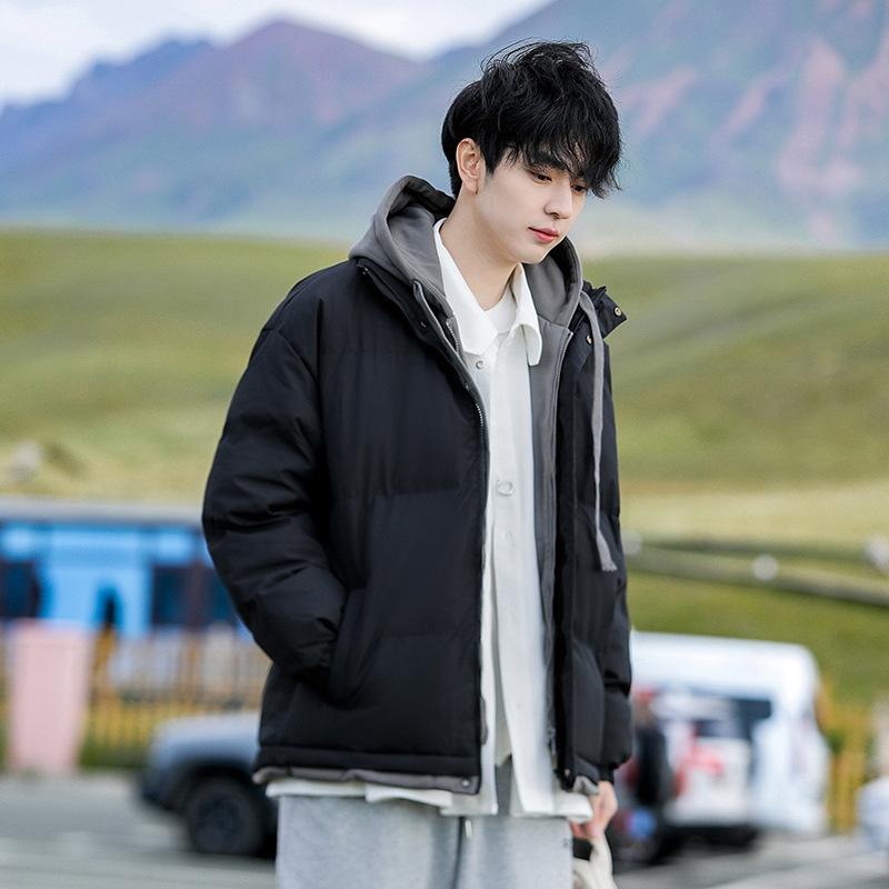 Winter Fashionable and Versatile Loose Couple Hooded Thick Warm Coat