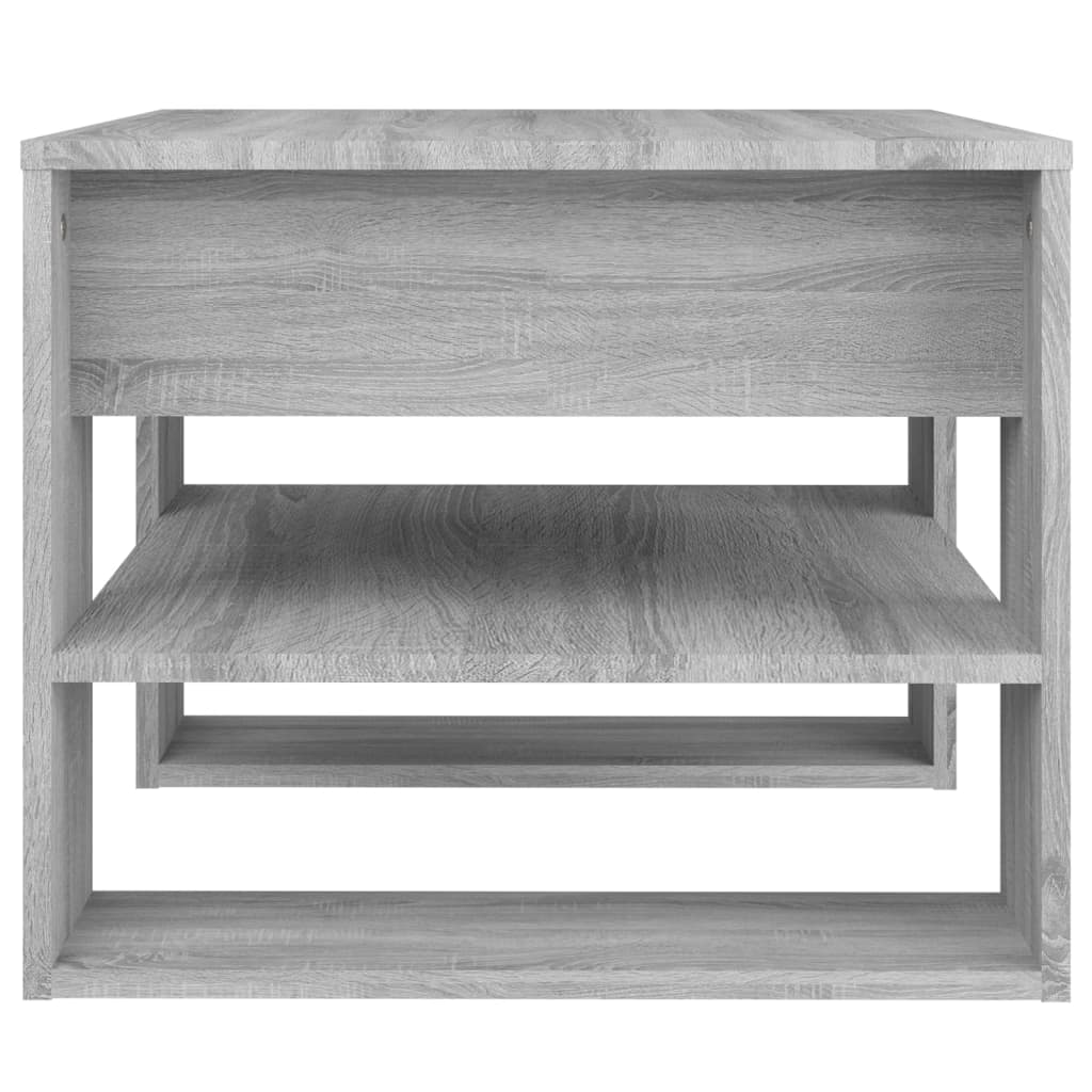  Coffee Table, Grey Sonoma Oak, 55.5x55x45 Cm