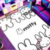 Miffy Print Rug, Washable Floor Carpet, For Entryway Dorm Laundry Room Office Study, Home Decor Birthday Christmas Gift
