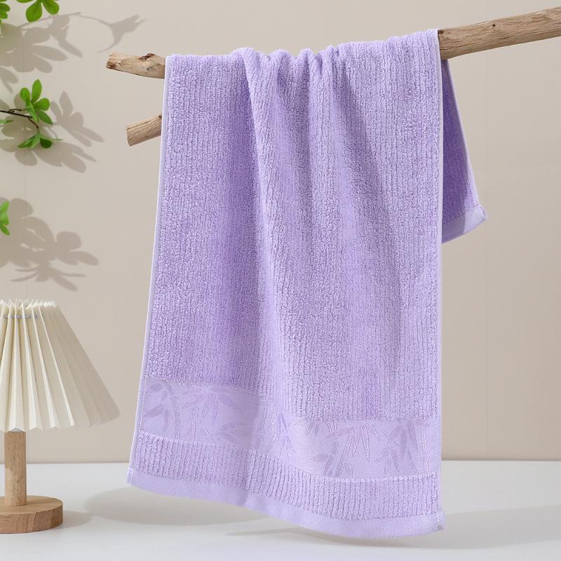 120g Thick Bamboo Fiber Vertical Stripe Towel, 74x33cm, Soft & Absorbent Face Towel 73*33 cm светло-фиолетовый