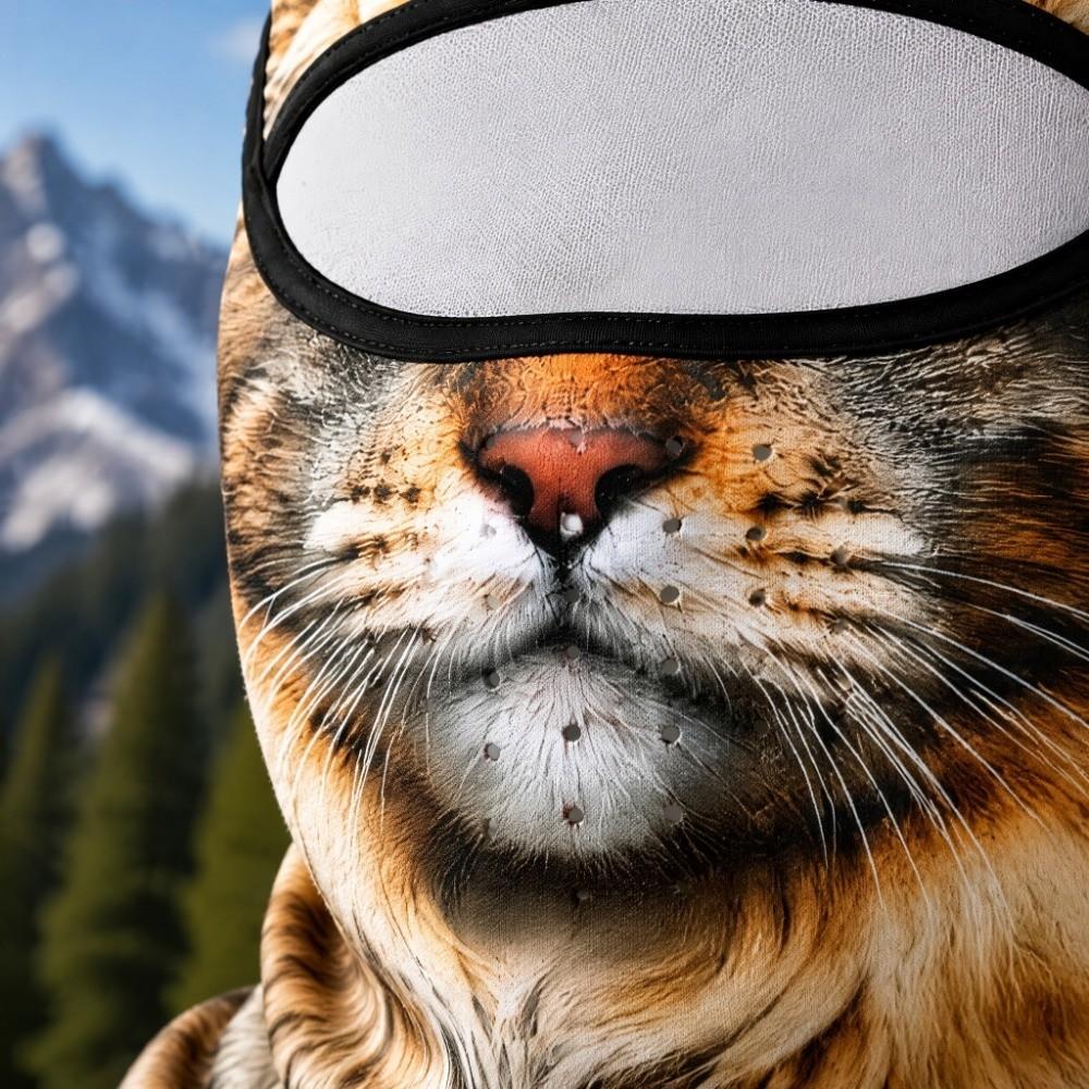 Fleece gefütterte Tiermaske Winddichte Tierkopfbedeckung Tier-Nackenschutz Skifahren