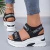 Chunky Platform Sandals For Women 2026 Summer Thick Bottom Sports Sandals Woman Plus Size 42 Fashion Wedge Heel Sandalias Mujer