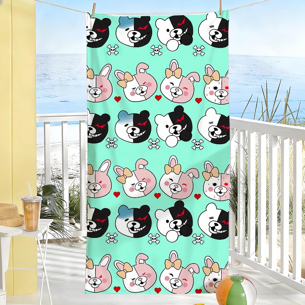 Cute D-Danganronpa M-Monokuma Game Towel Soft Pool Gift For Travel Gym Shower Camping Quick Dry Sports Large Beach Towels