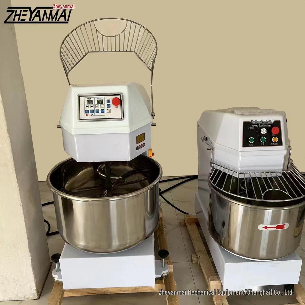 Commercial Double Action Vertical Dough Mixer: Fully Automatic, 10kg/20kg/25kg Capacity, Double Speed Kneading/Beating Machine.