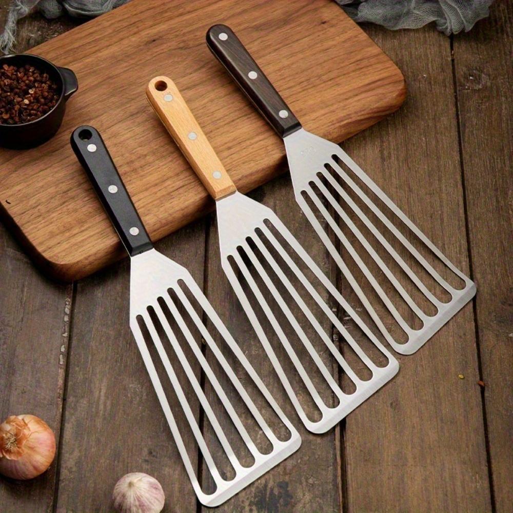 1PC Food Grade Stainless Steel Slotted Shovel Fish Spatula Multi-Purpose Stainless Steel Home Kitchen Cooking Supplies