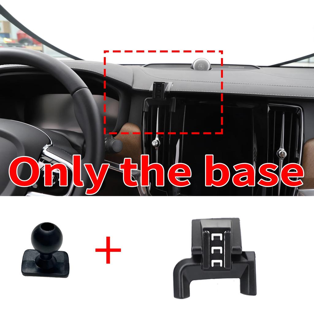 Car Mobile Phone Holder Accessories for Volvo S90 V90 2016~2025 360 GPS Bracket Navigation Stand Auto