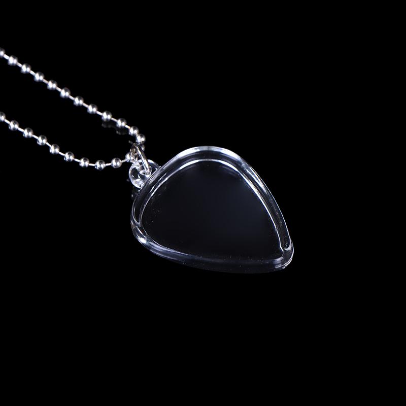 Guitarists Storage Guitar Pick Collection Box Clear Holder Keyring Bag Heart Shaped Picks Size Case Musical Accessories