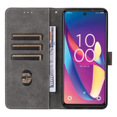 Etui dla TCL 50 XL 5G Blokujące RFID Skórzany Portfel Funkcja Stojaka Pokrowiec na Telefon