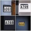 Built-In Battery Waterproof House Number Sign Outdoor Decoration Lamp  Entrance Wall