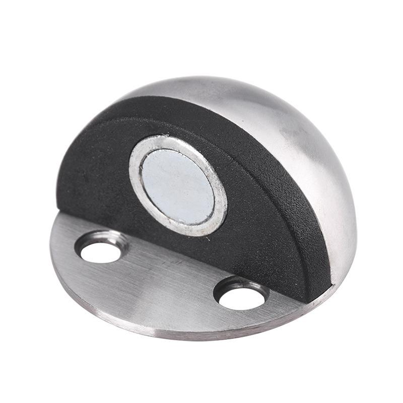 304 Stainless Steel Magnetic Turtle Top Door Stopper, Anti-Collision Floor Bumper & Rubber Limiter