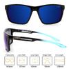 Polarized Sunglasses for UV Gradient Black Blue Mirror Designer Model [INFI] Fishing, Driving, Sports, Running, Protection, Men's & Women's, Frame,