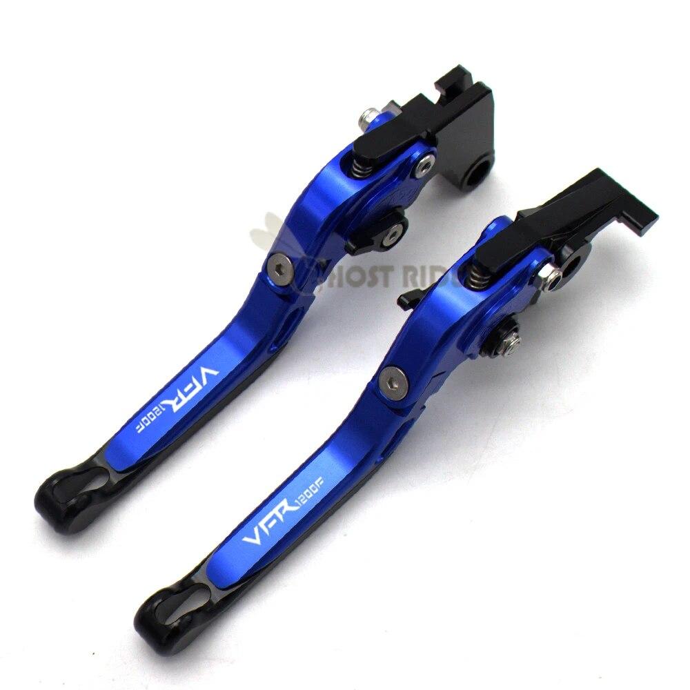 For Honda VFR 1200/F 2017 Laser Logo(VFR1200F) Red+Titanium New CNC Motorcycle Brake Clutch Levers