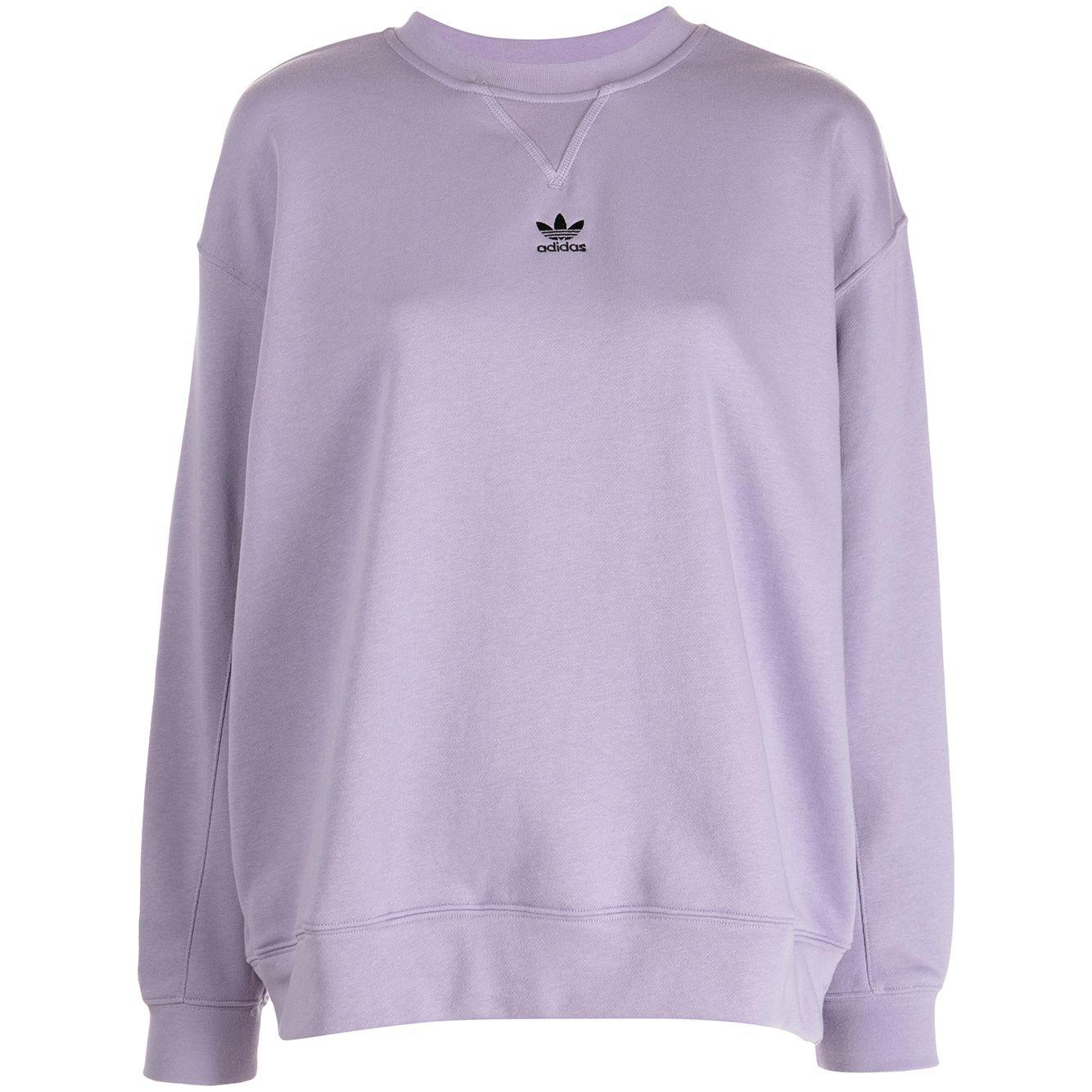 

Adidas Originals Comfortable Breathable Crew Neck Pullover Long Sleeve Sweatshirt Women sweatshirt Light-Purple GN4768 L