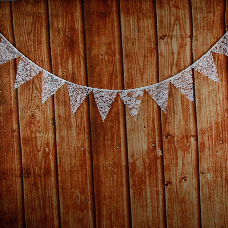 OEING Floral Lace Bunting Flag
