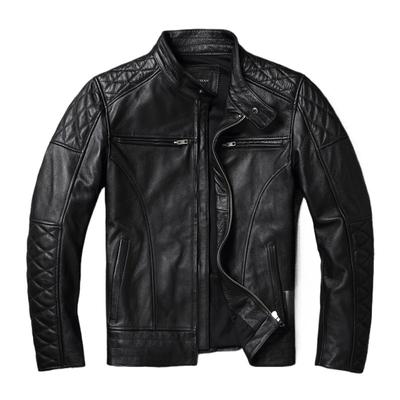Chinesische Größe Männer Lederjacke Genine Rindsleder Leder Motorrad Stil Kuh Jacken für Männer Herbst