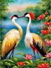Animals 5D Diamond Painting Bird Red crowned Crane Diamond Inlay Set with Square/Round Embroidery DIY Home Decoration Gift