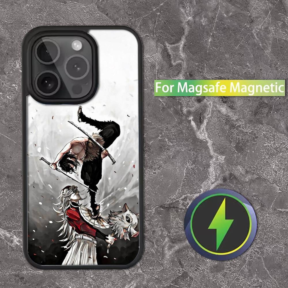 Douma D-DemonS S-Slayer Phone Case For iPhone 16,15,14,13,12,11,Pro,Max,Plus,Mini,SE Magsafe Magnetic Wireless Charging