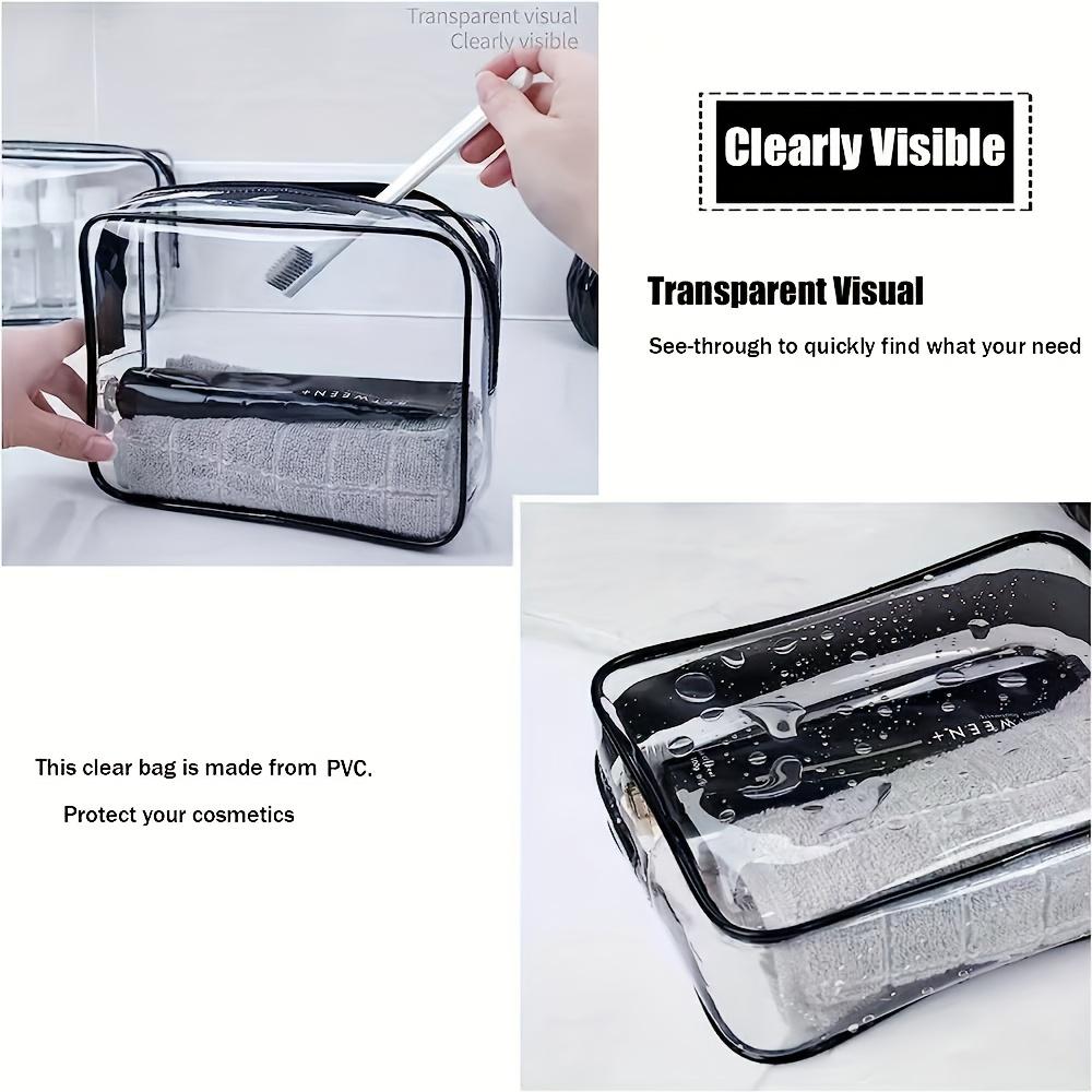 A Transparent Casual Tote Bag Suitable for Both Men and Women, Which Can Be Used As A Makeup Bag, Toiletries Bag, or Storage Bag